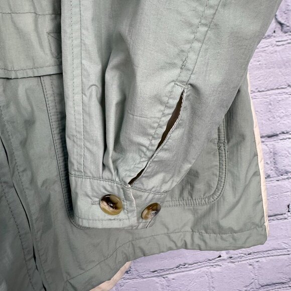 Cabela's Women's Hooded Rain Resistant Lined Zip Up Jacket, Size Medium, Sage - Picture 7 of 12